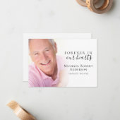 Carte De Correspondance Photo Merci funéraire (Devant/Arrière en situation)