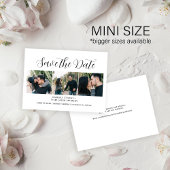 Carte De Correspondance Photo moderne chic script mariage enregistrer la d