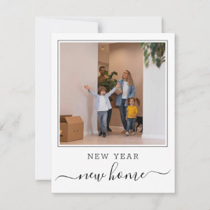 Carte De Correspondance Photo Nouvelle Année Nouvelle Maison 