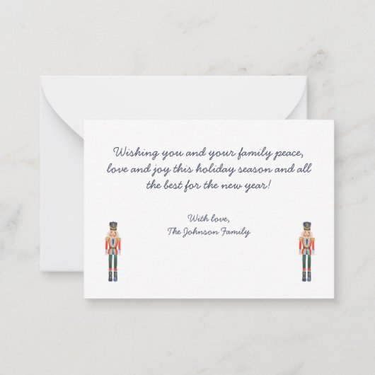 Carte De Correspondance Photo Nutcracker (Dos)