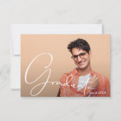 Carte De Correspondance Photo personnalisée Gradué plat (Devant)