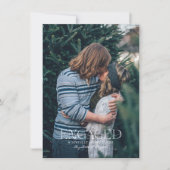 Carte De Correspondance Photo simple moderne élégante Engagée | Noël (Devant)