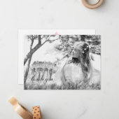 Carte De Correspondance Photo simple Première communion Merci Note (Devant/Arrière en situation)