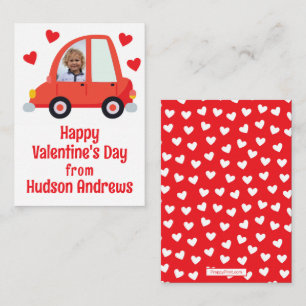 Carte De Correspondance Photo Voiture Classe Valentine's Day Cards