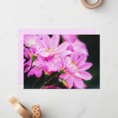 Carte De Correspondance Photographie florale rose clair féminine Nature (Devant/Arrière en situation)