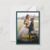 Carte De Correspondance Photos Mariages à la main Merci (Devant)