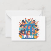 Carte De Correspondance Pi Day Squad Celebration Design (Devant)