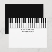Carte De Correspondance Piano Teacher Personal Stationery (Devant / Derrière)