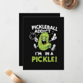 Carte De Correspondance Pickleball-drole (Devant/Arrière en situation)