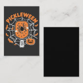 Carte De Correspondance Pickleween Drôle Épouvantable Halloween Pickleball (Devant / Derrière)