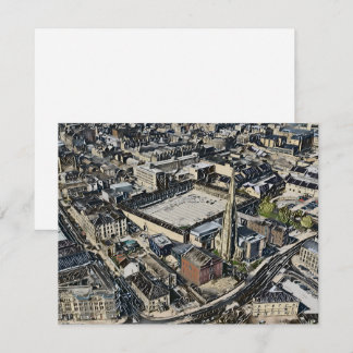 Carte De Correspondance Piece Hall & Square Church Spire, Halifax Art