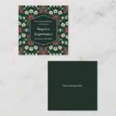 Carte De Correspondance Piège de Vénus Miniature Gothique Victorien (Devant / Derrière)