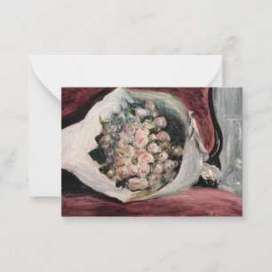 Carte De Correspondance Pierre-Auguste Renoir - Bouquet dans une boîte