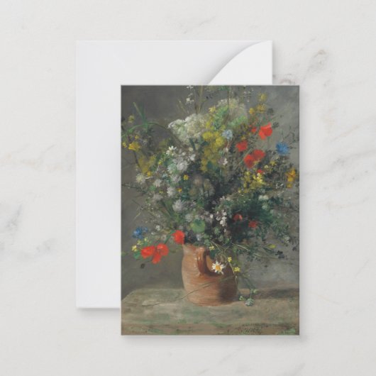 Carte De Correspondance Pierre-Auguste Renoir - Fleurs dans un Vase 1866 (Devant)