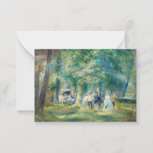 Carte De Correspondance Pierre-Auguste Renoir - La fête à Saint-Cloud