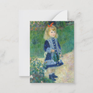 Carte De Correspondance Pierre-Auguste Renoir - Une fille avec une canne d