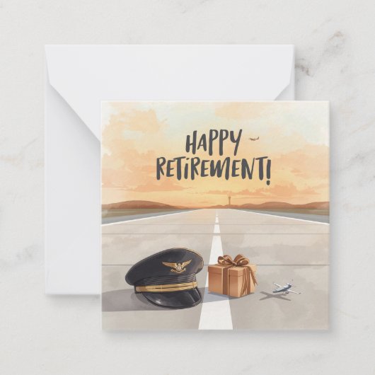 Carte De Correspondance Pilot Happy retirement (Devant)