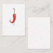 Carte De Correspondance Piment rouge drôle (Devant / Derrière)