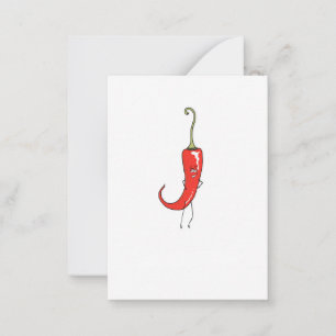 Carte De Correspondance Piment rouge drôle