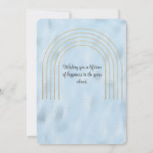 Carte De Correspondance Pink and Blue Hydrangea Waterting Can Gold Arches (Dos)