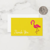 Carte De Correspondance Pink flamingo pop art unique (Devant/Arrière en situation)