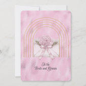 Carte De Correspondance Pink Hydrangea Envelope Gold Arches (Devant)