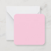 Carte De Correspondance Pink Monogrammed Elegant Bold Initial (Dos)