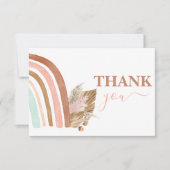Carte De Correspondance Pink Rainbow merci (Devant)
