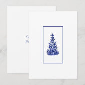 Carte De Correspondance Pins d'Indigo  (Devant / Derrière)