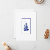 Carte De Correspondance Pins d'Indigo  (Devant/Arrière en situation)