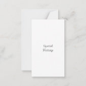 Carte De Correspondance Pins d'Indigo  (Dos)