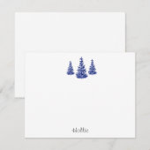 Carte De Correspondance Pins indigotiers (Devant / Derrière)