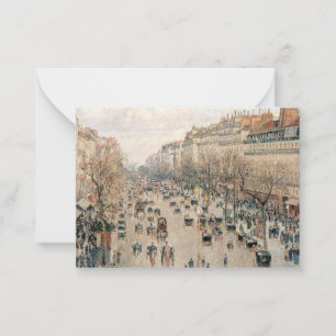 Carte De Correspondance Pissarro - Boulevard Montmartre, soleil d'après-mi