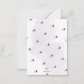 Carte De Correspondance PixDezines Aquarelle Fleurs Roses Rouges Violet (Dos)