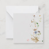 Carte De Correspondance PixDezines Aquarelle Fleurs sauvages (Dos)