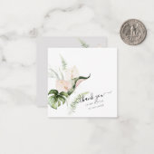 Carte De Correspondance PixDezines Aquarelle Jungle tropicale (Devant/Arrière en situation)