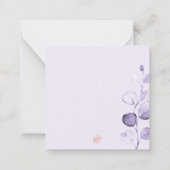 Carte De Correspondance PixDezines Aquarelle Purple Eucalyptus (Dos)