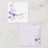 Carte De Correspondance PixDezines Aquarelle Purple Eucalyptus (Devant / Derrière)