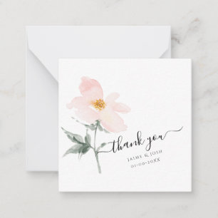 Carte De Correspondance PixDezines Aquarelle rose pâle Rose unique pétale