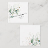 Carte De Correspondance PixDezines Aquarelle Verdure Eucalyptus (Devant / Derrière)