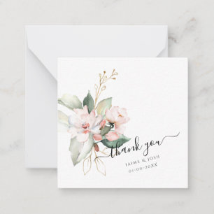 Carte De Correspondance PixDezines Bouquet rose pâle à l'aquarelle florale