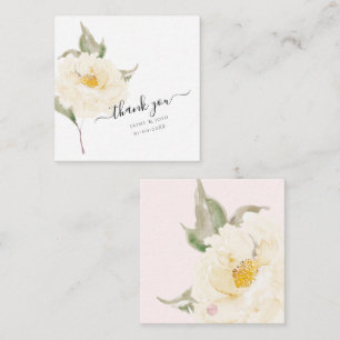 Carte De Correspondance PixDezines Crème Aquarelle Rose Jardin