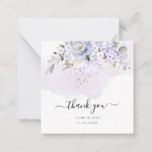 Carte De Correspondance PixDezines Elegant H2 Purple Hyde Cream Roses