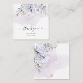 Carte De Correspondance PixDezines Elegant H2 Purple Hyde Cream Roses (Devant / Derrière)