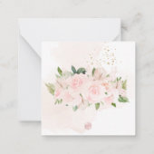 Carte De Correspondance PixDezines Elégant H2 rose pâle pâle (Dos)