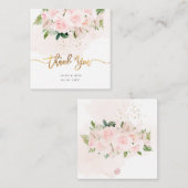 Carte De Correspondance PixDezines Elégant H2 rose pâle pâle (Devant / Derrière)