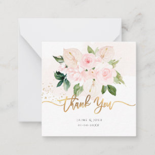 Carte De Correspondance PixDezines Elégant H2 Roses Fleurs Roses Clair N