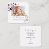 Carte De Correspondance PixDezines Eucalyptus Baby shower Merci (Devant / Derrière)