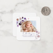 Carte De Correspondance PixDezines Eucalyptus Baby shower Merci (Devant/Arrière en situation)