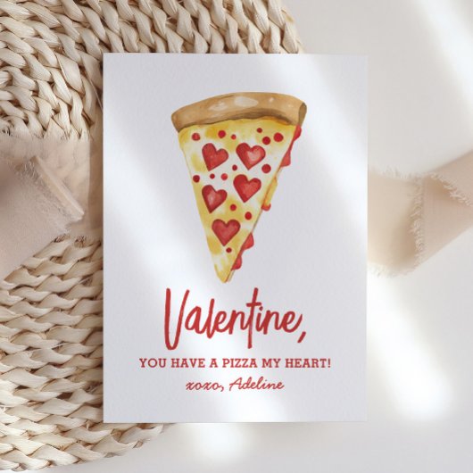 Carte De Correspondance Pizza My Heart Kids Valentines Day